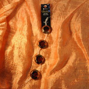 Blue Moon Beads 2010	Signature Strands 4 coffee glass beads BM21041 (64)